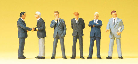 1/50 Scale Figures -- Standing Businessmen in Suits pkg(6)