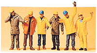 1/50 Scale Figures -- Modern Workmen w/Outdoor Clothing pkg(6)