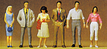 Figures - 1/72 Scale -- Standing People pkg(6)