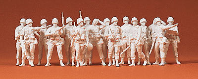1/72 Scale Military - Modern US/NATO - Unpainted Figure Sets -- Infantry pkg(16)