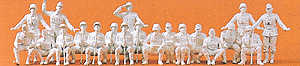 1/72 Military - Former German Army WWII - Unpainted Figures -- Soldiers for SdKfz Halftrack pkg(20)