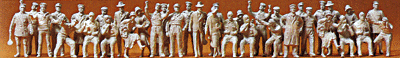 Unpainted Figures 1/72 -- 1925 Civilian Flight Crew & Passengers pkg(36)