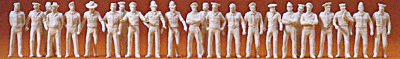 Unpainted Figures 1/72 -- People In Uniform