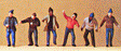 Workers -- 1:100 Scale pkg(6)