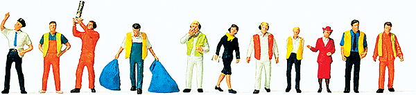 Working People -- Airline & Airport Personnel (Unpainted) pkg(11)