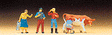 People Working -- Farm People w/Cow