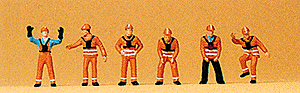 Railroad Personnel -- 1989 Shunters pkg(6)