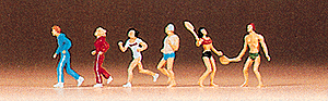Recreation & Sports -- Joggers & Badminton Players