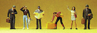 Pedestrians -- Travelers Waiting pkg(6)