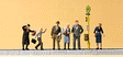 Pedestrians -- At Bus Stop