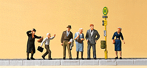 Pedestrians -- At Bus Stop