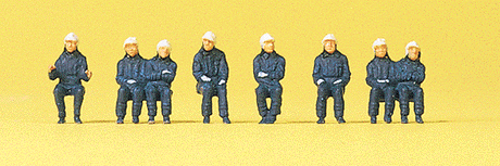 Emergency Workers -- Seated Firemen
