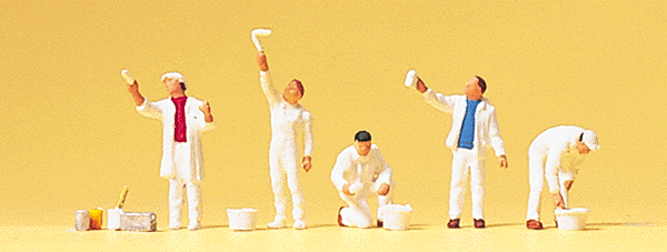 Working People -- Painters w/Accessories pkg(5)