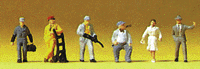 Railroad Personnel -- Workers & Travelers pkg(6)