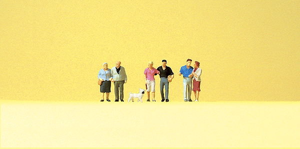 Pedestrians -- Couples & Dog pkg(6)