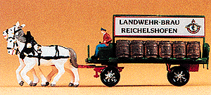 Horse-Drawn Wagon -- Brewery Beer Wagon