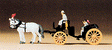 Horse-Drawn Wagon -- Open Carriage - Black