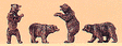 Animals -- Brown Bears pkg(4)