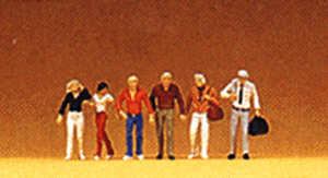 Pedestrians - 1/200 Scale -- People Walking pkg(6)