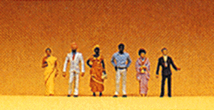 Pedestrians - 1/200 Scale -- Foreign Visitors pkg(6)