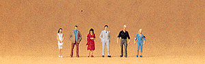 1:200 Scale Figures -- Passers-By pkg(6)