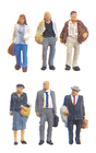 Figures - 1:200 Scale -- Travellers pkg(6)