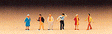 Travelers -- Passengers Walking