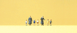 Pedestrians -- Protestant Sisters w/Children pkg(7)