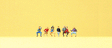 Pedestrians -- Grandfather w/Children pkg(6)