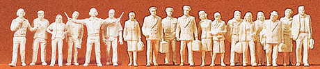 Workers/Passengers 1:400 -- Airline Personel & Travelers - Undpainted