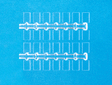 Clear Base Plates -- 3/8 x 1/4"  1 x .7cm pkg(84)