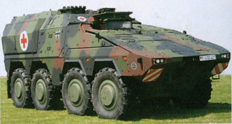 A0 Boxer Ambulance - Kit - Armour 87 -- Green