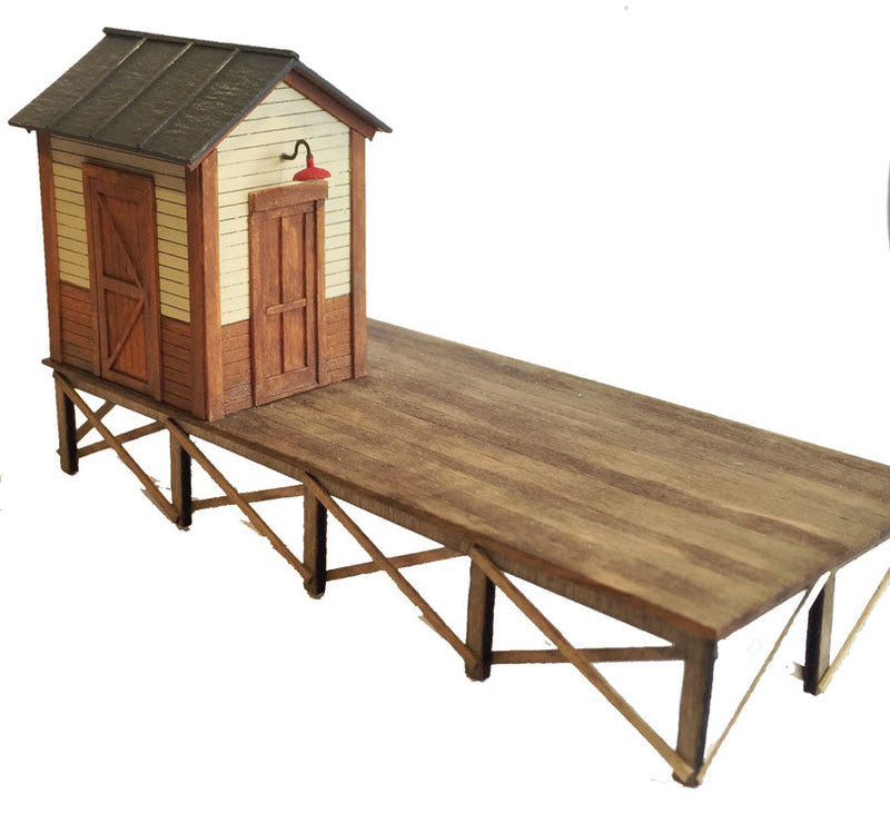 Road to Rail Loading & Transfer Platform -- Laser-Cut Wood Kit