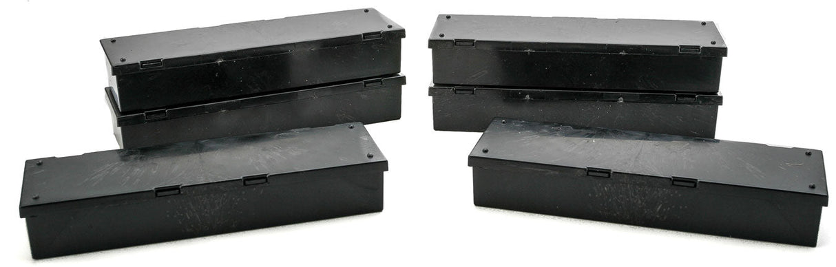 Plastic Utility Box -- Various Colors 7/8 x 1-5/8 x 6"  2.2 x 4.1 x 15.2cm ipkg(6)