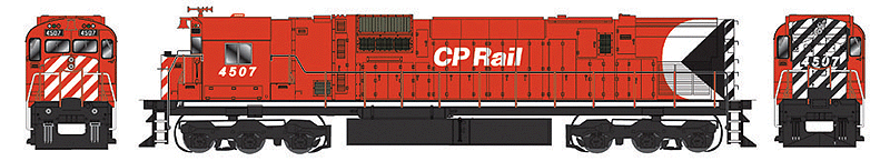 Executive Line Diesel Alco C-630M, Powered, w/SoundTraxx Sound -- Canadian Pacific #4507 Dofasco Trucks