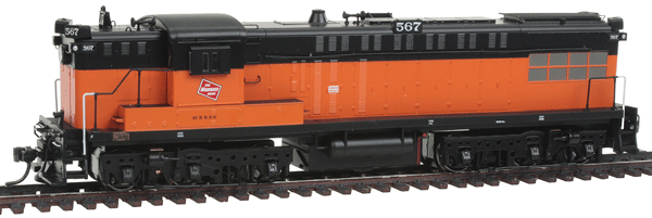 Executive Line Diesel Baldwin AS-616 - Standard DC -- Milwaukee Road #567 (orange, black, The Milwaukee Road Logo on Cab)