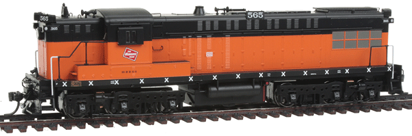 Executive Line Diesel Baldwin AS-616 - Sound & DCC Equipped -- Milwaukee Road #565 (orange, black, The Milwaukee Road Logo on Cab)