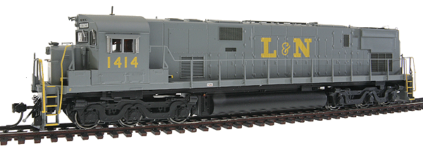 Alco C628 w/Tsunami Sound & DCC - Executive Line -- Louisville & Nashville #1414 (gray, yellow)