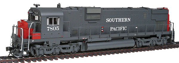 Executive Line Diesel Alco C630 w/Tri-Mount Trucks - Sound & DCC Equipped -- Southern Pacific #7805 (gray, red, No Nose Logo)