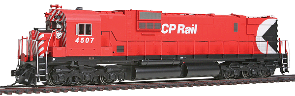 Executive Line Diesel MLW/Alco C-630M - Tsunami Sound & DCC Equipped -- Canadian Pacific #4507 (Action Red, white, Full Face Stripes, No Sill Dots)