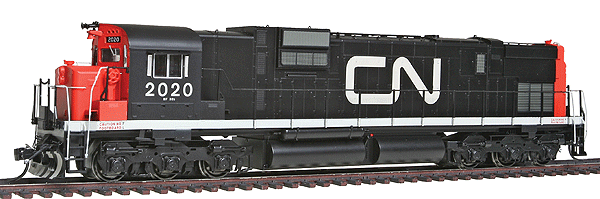 Executive Line Diesel MLW/Alco C-630M No Dynamics - Tsunami Sound & DCC Equipp -- Canadian National #2020 (As-Delivered, black, white, red, Large Noodle on Ho