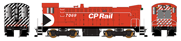Executive Line Diesel Baldwin DS-4-4-1000 - Standard DC -- Canadian Pacific #7067 (Action Red, white, Multimark Logo)