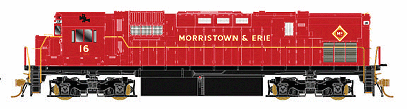 Alco C430 w/LokSound Sound & DCC -- Morristown & Erie #17 (red, black)