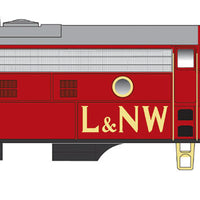 EMD F7A w/LokSound & DCC - Executive Line -- Louisiana & North West #44 (red, yellow, gray)
