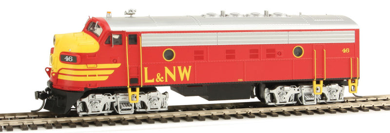 EMD F9A w/LokSound & DCC - Executive Line -- Louisiana & North West #46 (red, yellow, gray)