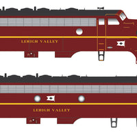 EMD F7 A-B Set w/LokSound & DCC - Executive Line -- Lehigh Valley #562, 519 (Cornell Red, yellow, black, Flag Nose Logo)