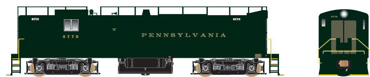 Baldwin RS12 w/LokSound & DCC - Executive Line -- Pennsylvania Railroad #8776 (Brunswick Green) w/Trainphone Antenna