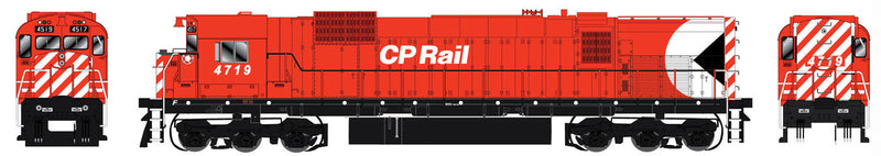 MLW M636 w/LokSound & DCC - Executive Line -- Canadian Pacific #4723 (red, 8" Stripes, Multimark, Mod Intake, Water Tank)