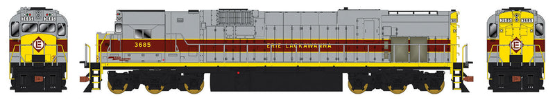 Alco C636 w/LokSound & DCC - Executive Line -- Erie Lackawanna #3688 (Fantasy Scheme, gray, maroon, yellow)