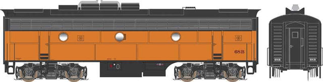 EMD F7B w/LokSound & DCC - Executive Line -- Milwaukee Road #68B (orange, black)